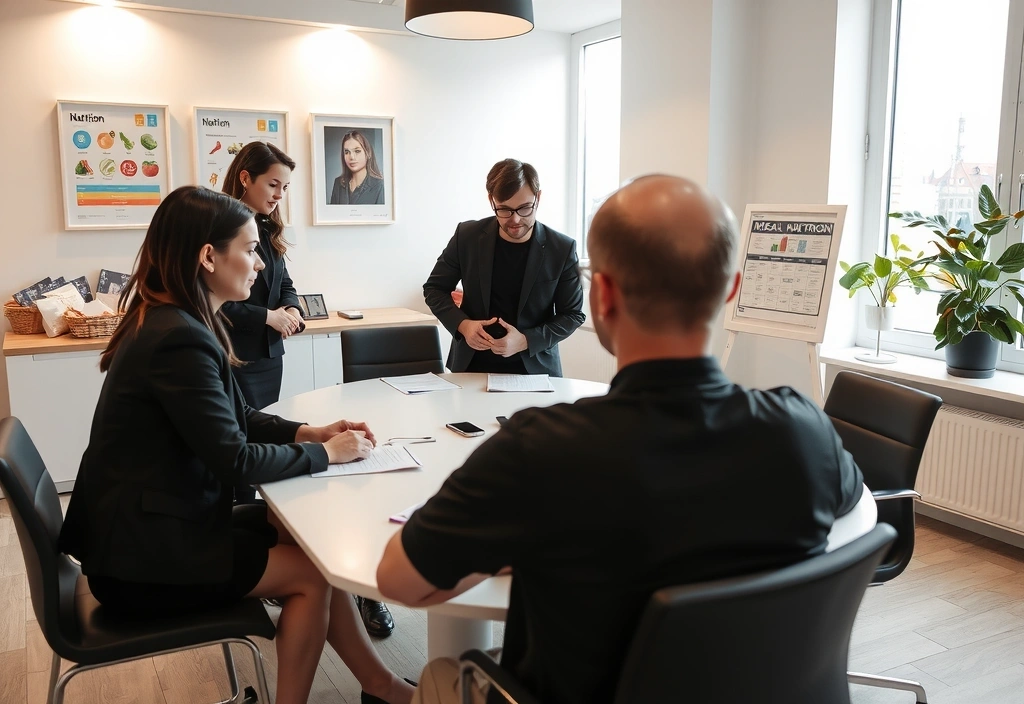 Zespół Formapl pracujący nad planami żywieniowymi